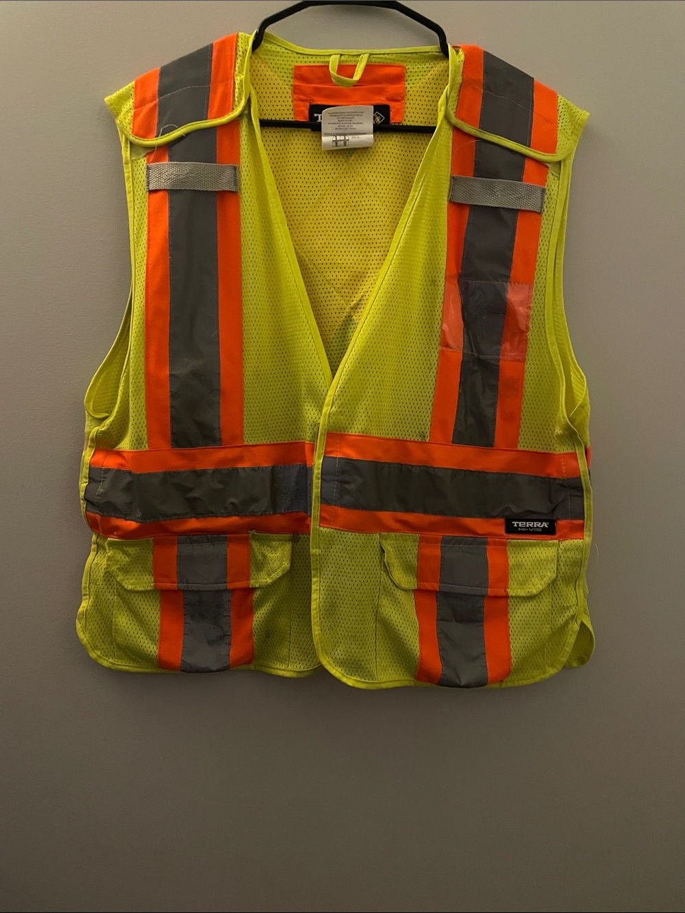 High-Visibility Safety Vest with Reflective Striping For Men